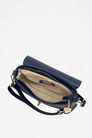 Leren Schoudertas Terina  - Marineblauw