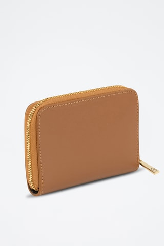 Leren Portefeuille Demetria - Camel