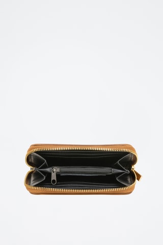 Leren Portefeuille Demetria - Camel