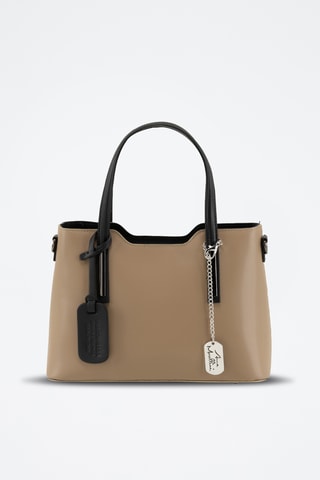 Leren Handtas Dalila - Taupe