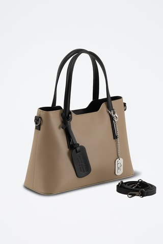 Leren Handtas Dalila - Taupe