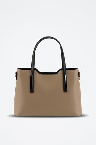 Leren Handtas Dalila - Taupe