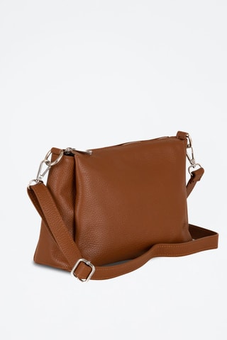 Leren Schoudertas - Camel