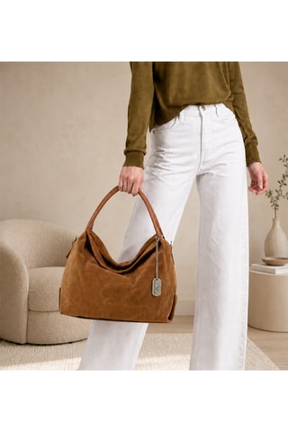Leren Handtas Ipria - Camel