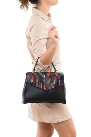 Leren Handtas Anna Signature 18 - Multicolor