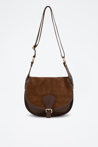 Leren Trendy Handtas Ersicia - Donkerbruin