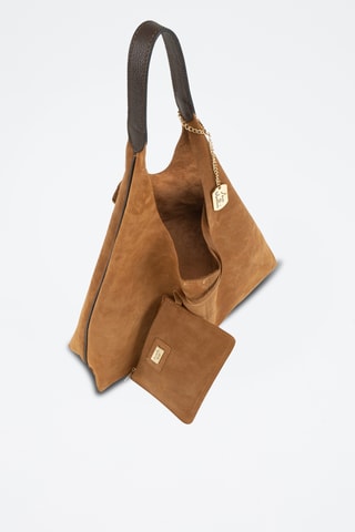 Nubuck Handtas - Camel