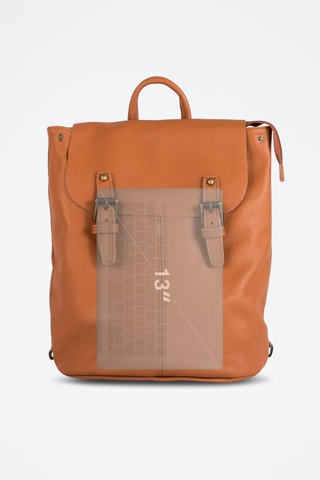 Leren Rugtas Montichiari  Cognacbruin - Bruin