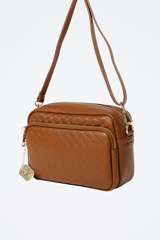 Leren Schoudertas Colomba - Camel