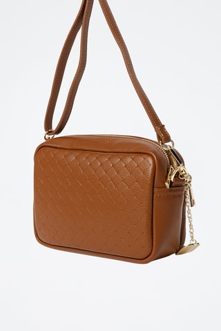 Leren Schoudertas Colomba - Camel