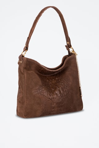 Leren Handtas Linda   - Taupe