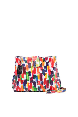 Leren Schoudertas Olivia Multicolor - Anna Morellini - Multicolor