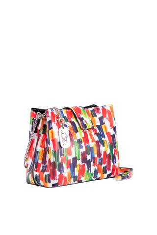 Leren Schoudertas Olivia Multicolor - Anna Morellini - Multicolor