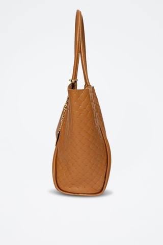 Leren Shopper Magliana - Camel