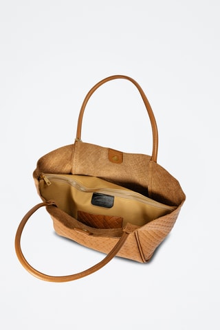 Leren Shopper Magliana - Camel