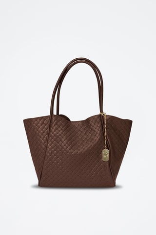 Leren Shopper Magliana - Donkerbruin