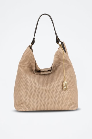 Leren Handtas Sebastiana  - Beige