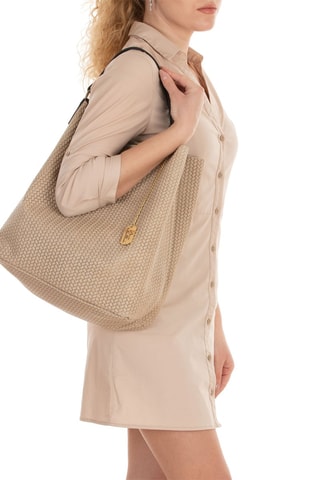 Leren Handtas Sebastiana  - Beige