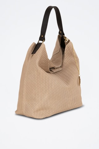 Leren Handtas Sebastiana  - Beige
