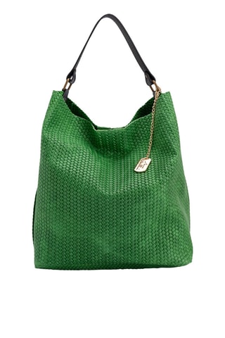Leren Handtas Sebastiana  - Groen