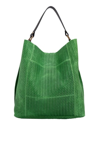 Leren Handtas Sebastiana  - Groen