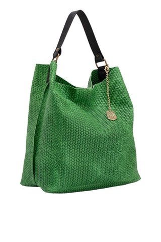 Leren Handtas Sebastiana  - Groen