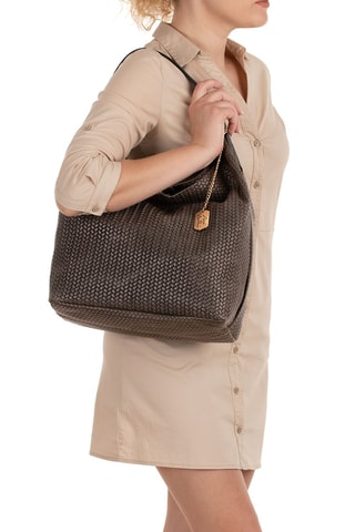 Leren Handtas Sebastiana  - Donkerbruin