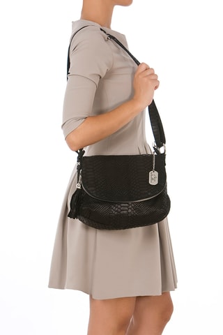 Leren Schoudertas Spring Summer 2026 - Zwart