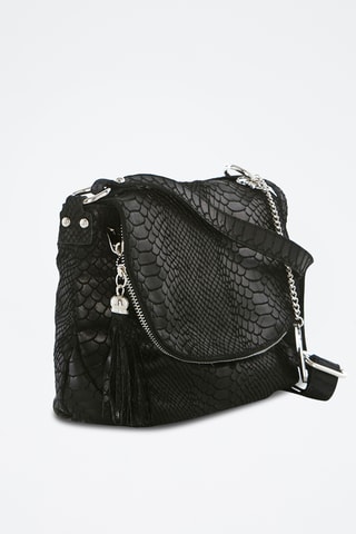 Leren Schoudertas Spring Summer 2026 - Zwart