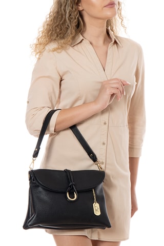 Leren Trendy Handtas Gelita - Zwart