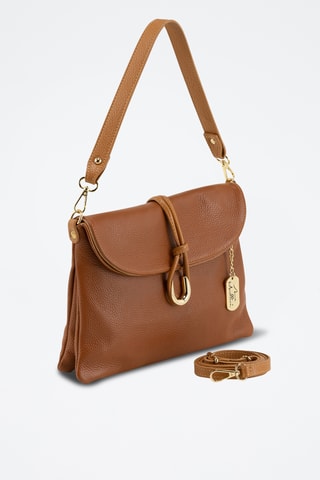 Leren Trendy Handtas Gelita - Camel