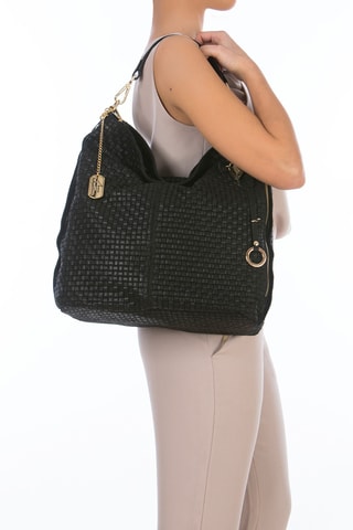 Leren Shopper Spring Summer 2026 - Zwart