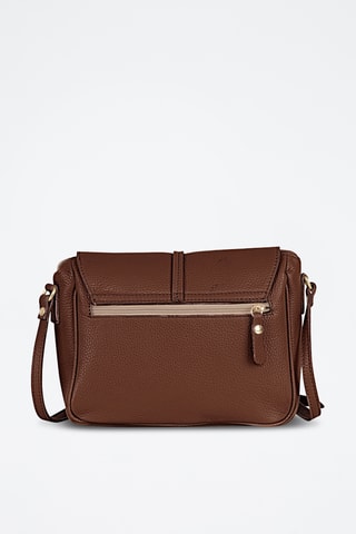 Leren Schoudertas Monte Avella - Beige - Anna Morellini - Bruin