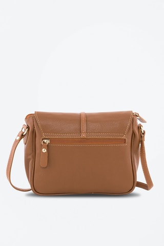 Leren Schoudertas Monte Avella - Beige - Anna Morellini - Camel