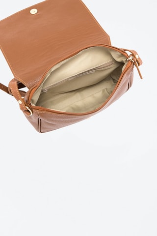Leren Schoudertas Monte Avella - Beige - Anna Morellini - Camel