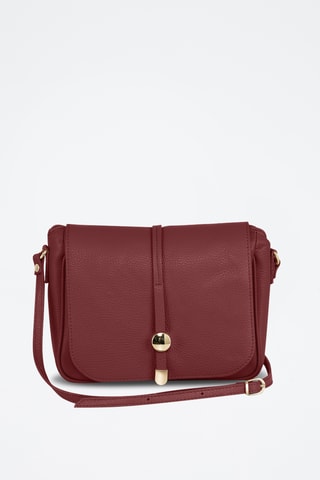 Leren Schoudertas Monte Avella - Beige - Anna Morellini - Rood