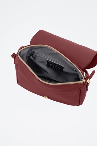 Leren Schoudertas Monte Avella - Beige - Anna Morellini - Rood