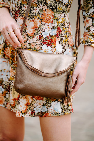 Leren Schoudertas Spring Summer 2026 - Bruin