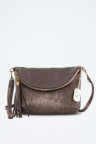 Leren Schoudertas Spring Summer 2026 - Donkerbruin