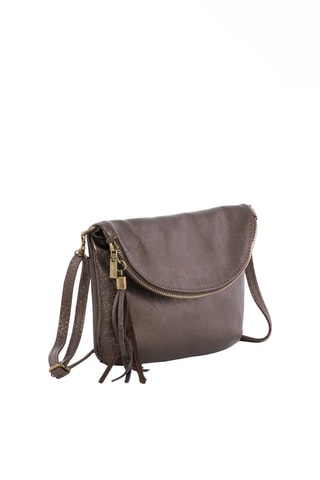 Leren Schoudertas Spring Summer 2026 - Donkerbruin