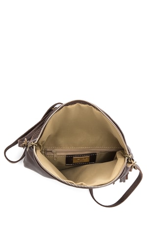 Leren Schoudertas Spring Summer 2026 - Donkerbruin