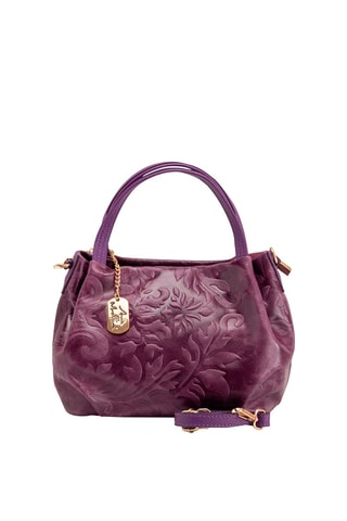 Leren Handtas Clarissa - Paars