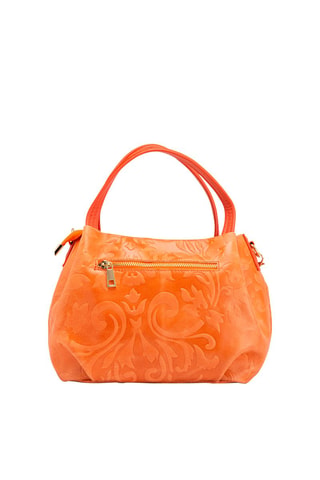 Leren Handtas Clarissa - Oranje