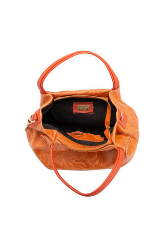 Leren Handtas Clarissa - Oranje