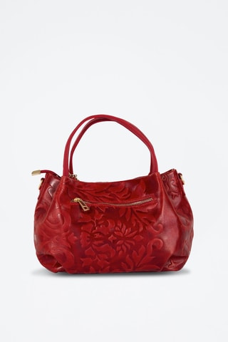 Leren Handtas Clarissa - Rood