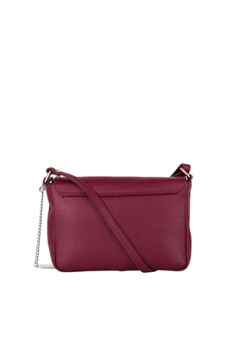 Leren Schoudertas Lola - Donkerrood