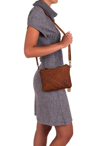 Leren Schoudertas Laura - Camel