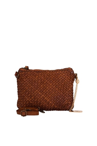 Leren Schoudertas Laura - Camel