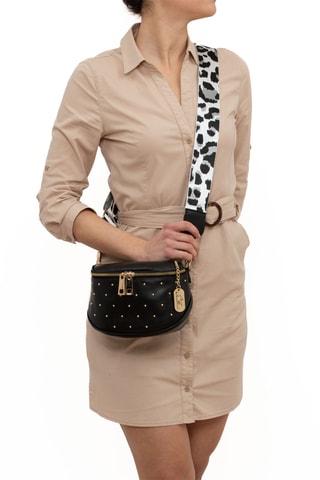 Leren Schoudertas Spring Summer 2026 - Zwart