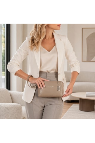 Leren Clutch Spring Summer 2026 - Taupe